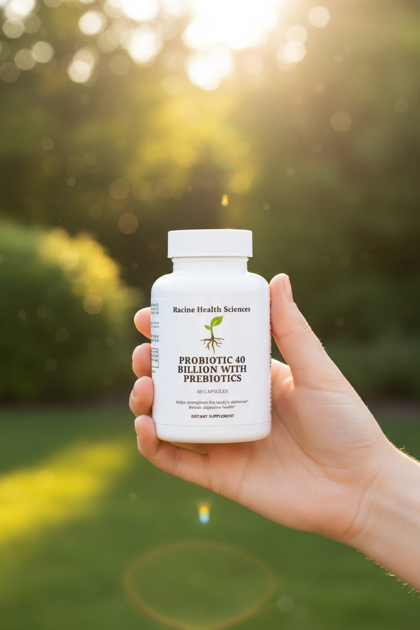 Probiotic 40 Billion with Prebiotics outdoor lifestyle shot